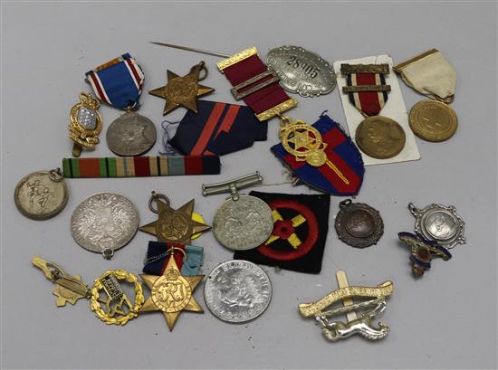 Mixed medals and coins